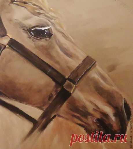 Как нарисовать голову лошади на зонте - Ярмарка Мастеров - ручная работа, handmade