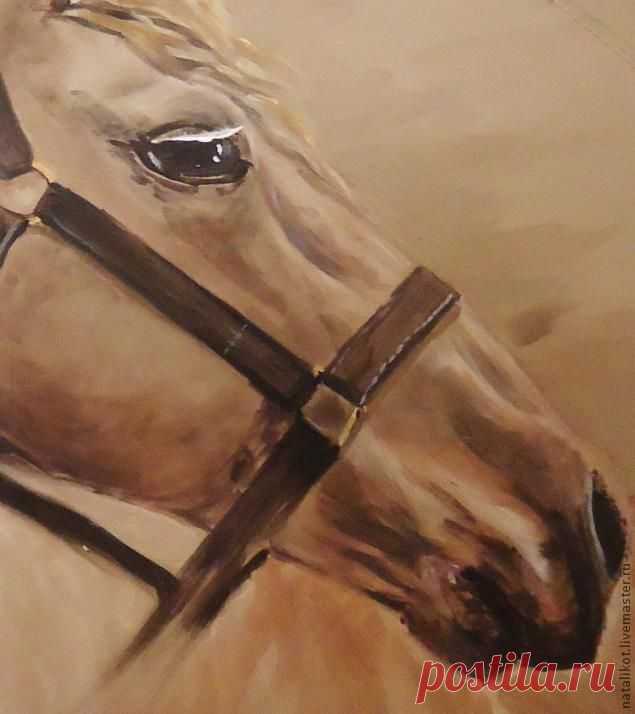 Как нарисовать голову лошади на зонте - Ярмарка Мастеров - ручная работа, handmade