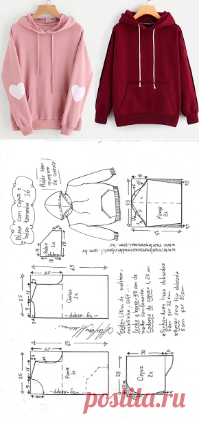 Blusa moletom com capuz feminina - Marlene Mukai