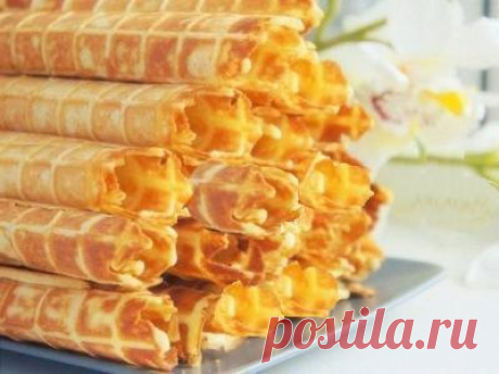 Хрустящие тонкие вафли. Рецепт для электровафельницы