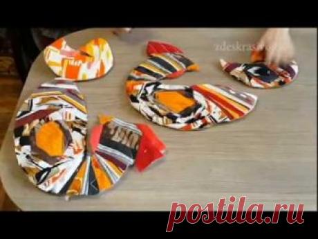 Прихватка Петушок Прихватки петушок и курочка из обрезков ткани в технике крэйзи пэчворк подробный мастер класс от Людмилы Страковской специально для сайта zdeskrasivo.ru В пр...