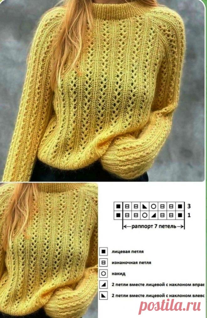 Вяжем осенне-зимние свитера и пуловеры: выбор пряжи и узоров для спиц | Костромичка с клубками | Дзен