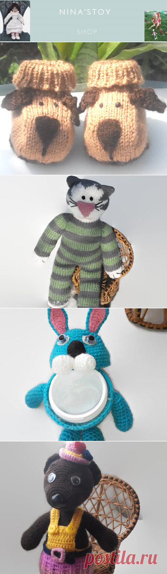 Crochet toys crochet dolls. Hand made toys. от Ninastoy на Etsy