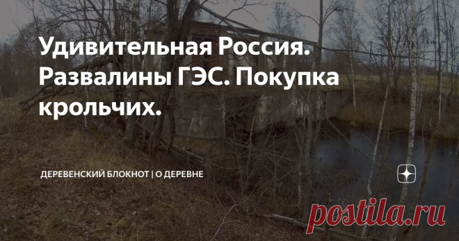 Удивительная Россия. Развалины ГЭС. Покупка крольчих.