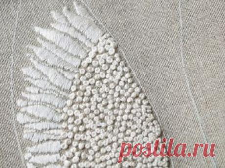 ощущение стежка: французский узел