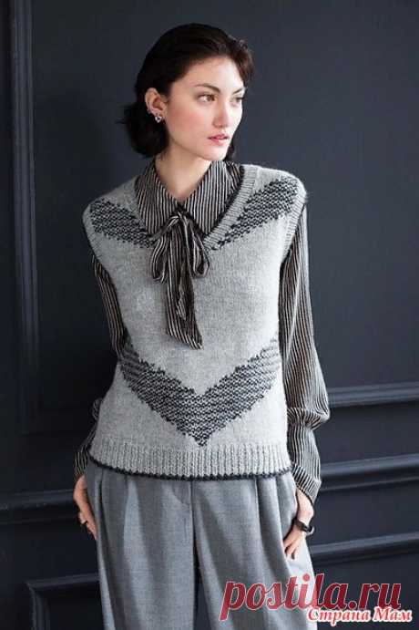 Жилет SLIP STITCH - Вязание - Страна Мам
