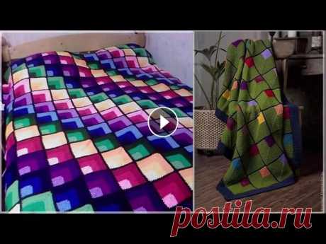 ПЛЕДЫ КРЮЧКОМ ИЗ КВАДРАТОВ ОТ УГЛА: ПРОЩЕ НЕ БЫВАЕТ! Эффектные пледы, связанные крючком из квадратных мотивов от угла. Мастер класс по вязанию квадрата от угла. Еще одна схема интересного очень красивого...