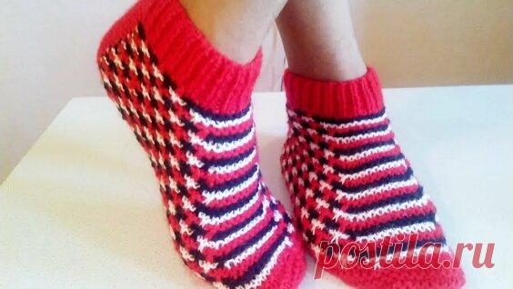 Следки спицами 