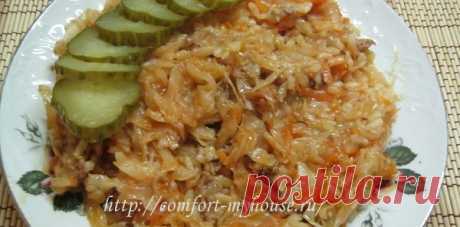Ленивые голубцы слоями с рисом и фаршем - рецепт в кастрюле