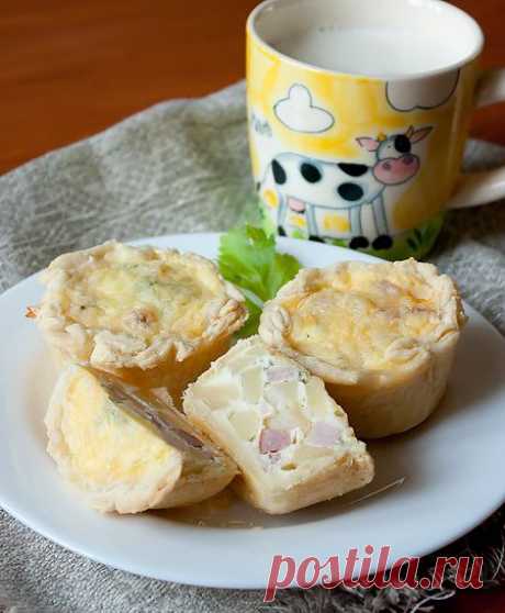 Пошаговый фото-рецепт мини-тартов с картофелем и ветчиной | Выпечка | Вкусный блог - рецепты под настроение