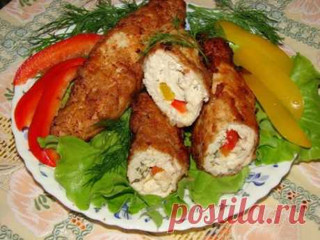 Куриный рулет с сыром и сладким перчиком | Рецепты с пошаговыми фотографиями и подробным описанием | Мой кулинарный блокнот