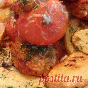 Помидоры, фаршированные рисом рецепт – итальянская кухня, вегетарианская еда: закуски