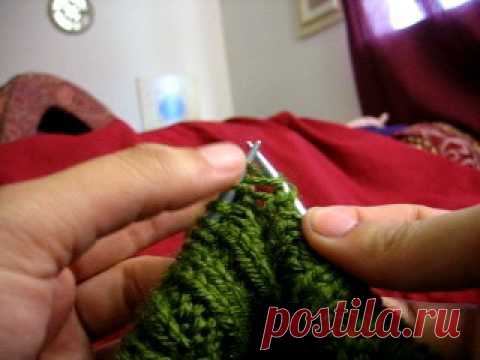 Вяжем изнаночную по норвежски