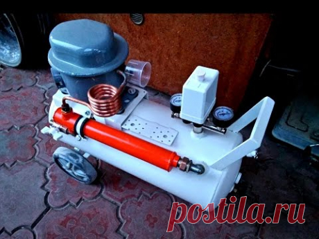 Компрессор из холодильника бесшумный самодельный ( silent compressor )