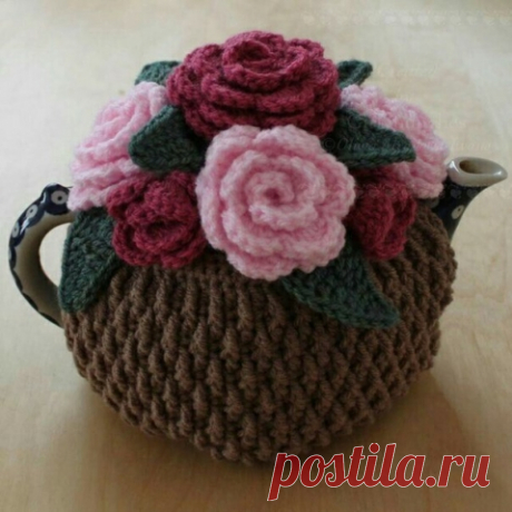 Грелки на чайник вязаные крючком.