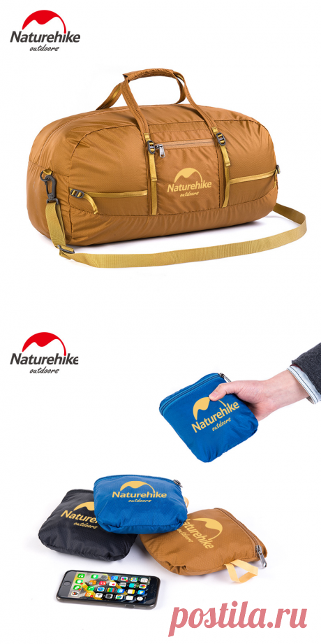 Naturehike сверхлегкий Дорожная сумка унисекс Водонепроницаемый Портативный мягкие Чемодан сумка отдых Многофункциональный один сумка 38L купить на AliExpress