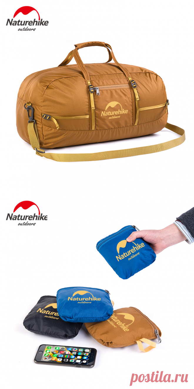 Naturehike сверхлегкий Дорожная сумка унисекс Водонепроницаемый Портативный мягкие Чемодан сумка отдых Многофункциональный один сумка 38L купить на AliExpress