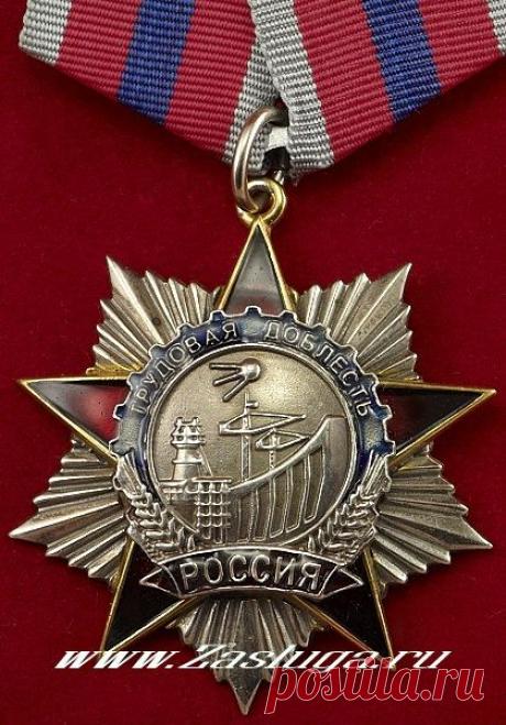 Каталог Наград Общественных Организаций - Разное - Компании, Организации, Предприятия, Строительство, Транспорт, Сельское Хозяйство, Энергетика, Торговля, Культура, Спорт и другое... - Памятный Знак &quot;Трудовая Доблесть&quot; (Лот: 189/стр/тр)