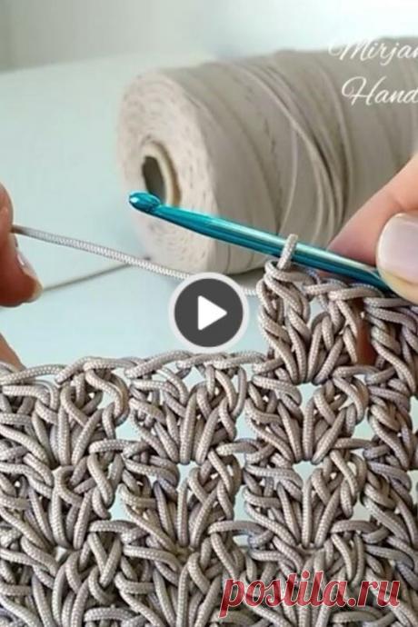 Super crochet bag model