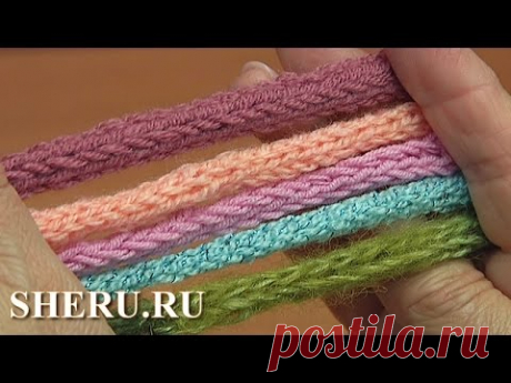 Простой шнур спицами Урок 93 Knitted Cord