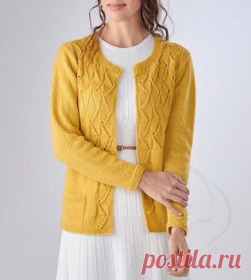 Ажурный кардиган с поясом — Отлично! Школа моды, декора и актуального рукоделия