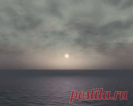 Закат над морем Имин.
Sunset over the Emean Sea.