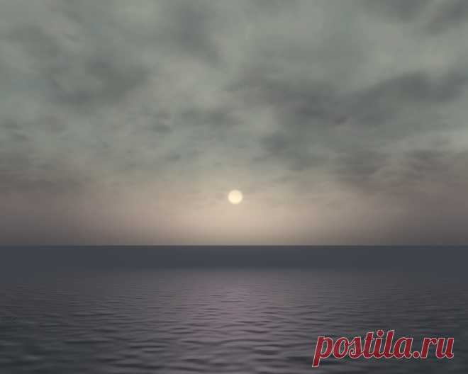 Закат над морем Имин.
Sunset over the Emean Sea.