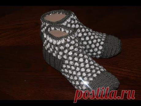 Красивые носочки для мамочек крючком