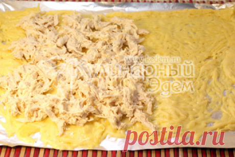 Ведьмино полено – Пошаговый рецепт с фото. Закуски. Вкусные рецепты с фото. Закуски из курицы