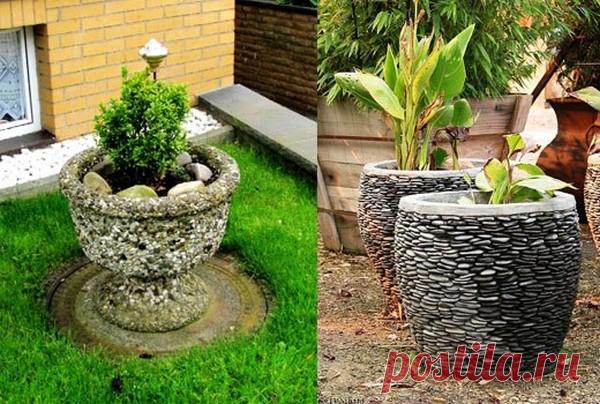 Вазоны для цветов уличные своими руками: как сделать | Моя дача