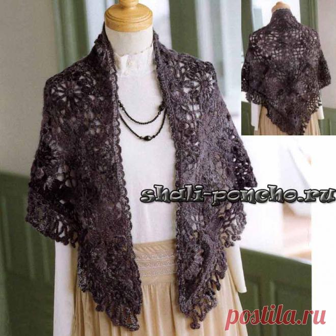 Небольшая шаль из мотивов