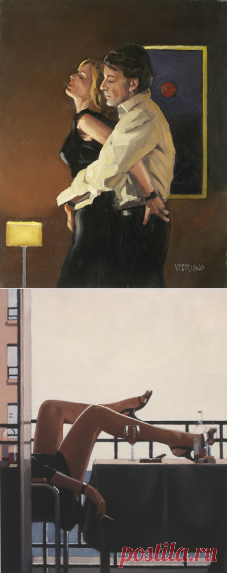 Любовь и страсть от художника Jack Vettriano.