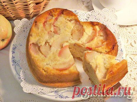 Пышный яблочный пирог - Кулинарные пошаговые рецепты с фото.