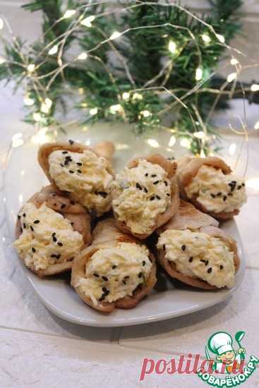 Сырная закуска в куриных стаканчиках Кулинарный рецепт