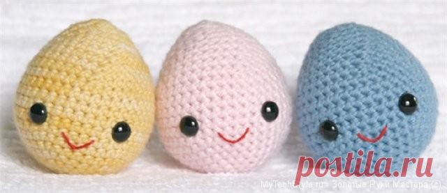 Пасхальные яйца и не только, вязанные крючком. Множество идей. | Золотые Руки Мастера