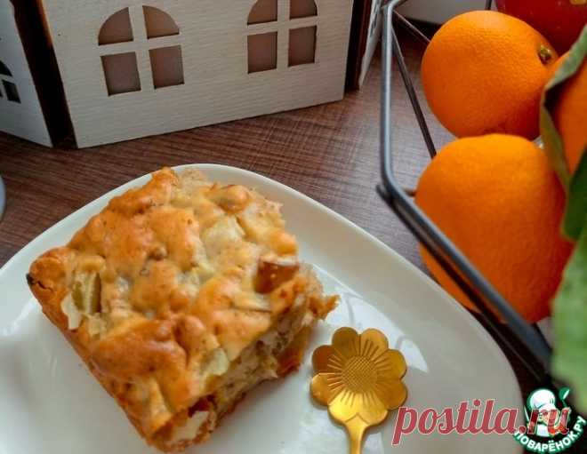 Пирог с грушами, изюмом и орехами – кулинарный рецепт