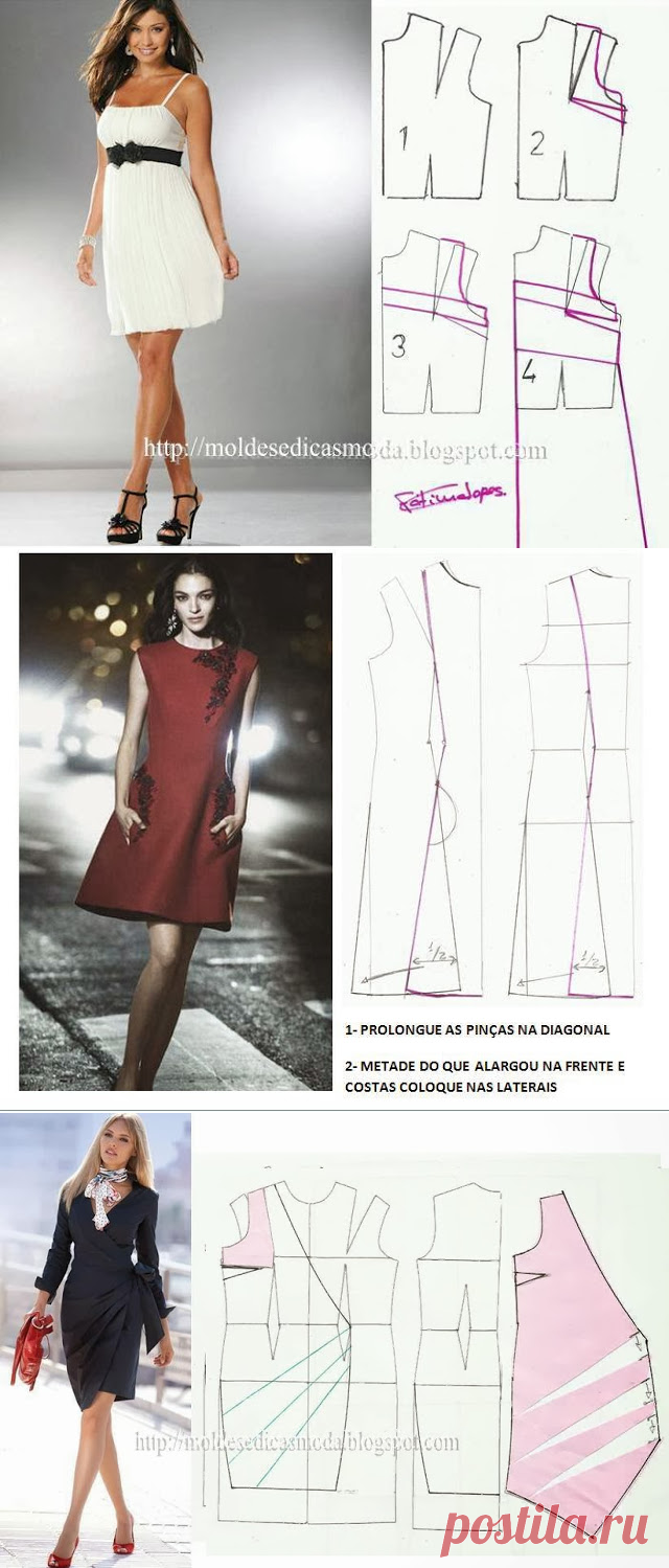 Простые выкройки летних платьев 23