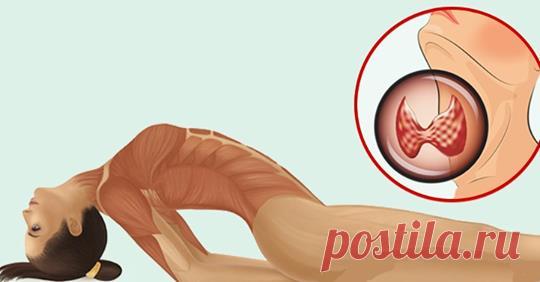 5-минутная йога-процедура, которая может помочь восстановить уровни щитовидной железы Очень полезно!