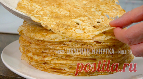 Пекла вчера, пеку сегодня и на Масленицу буду печь "правильные" блины: тоненькие, нежные, кружевные и ну очень вкусные | Кухня наизнанку | Яндекс Дзен