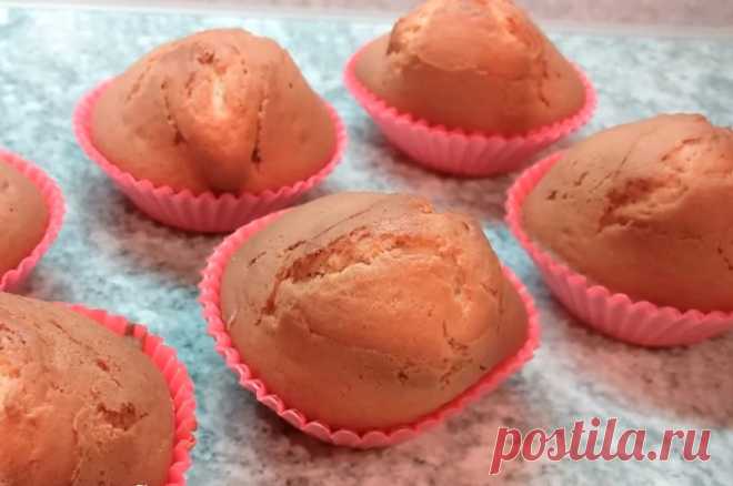 Маленькие кексы на сметане — это всегда мило, красиво! | Вкусные рецепты