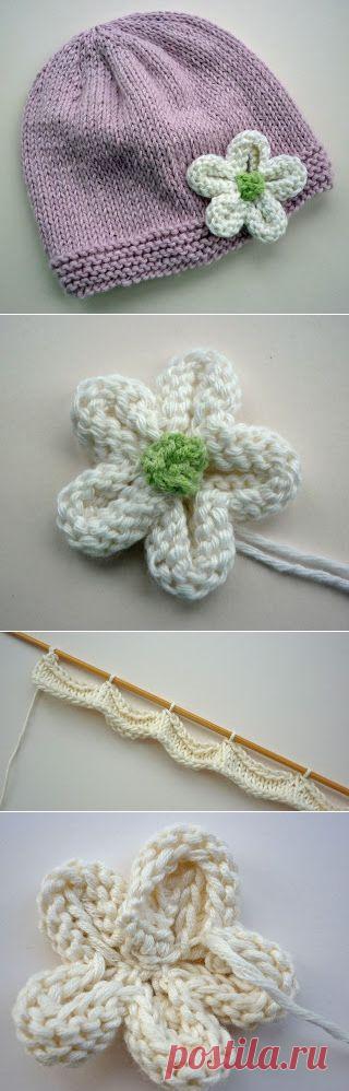 Mack and Mabel: Knitted Flower Tutorial