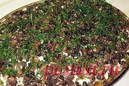 салат с жареными грибами рецепт с фото