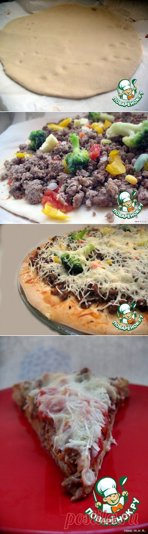 Тесто для тонкой пиццы "Как Пицца Хат" – кулинарный рецепт