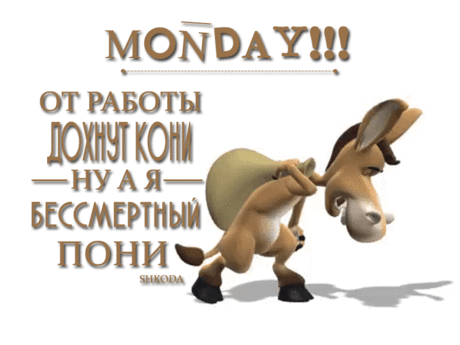 От работы дохнут кони… - Мир картинок анимаций !