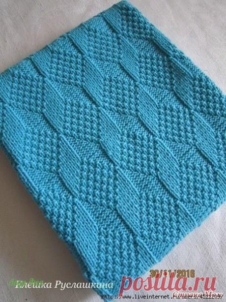 ПЛЕД СПИЦАМИ