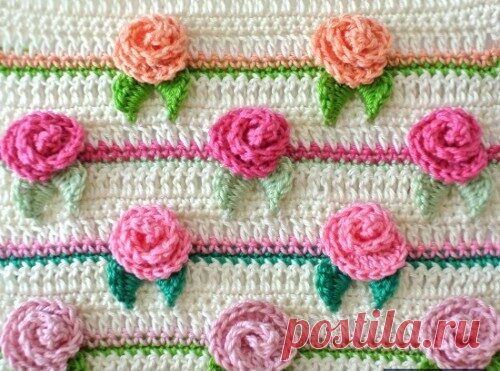 Crochet rosebud stitch - Crochet Easy Patterns