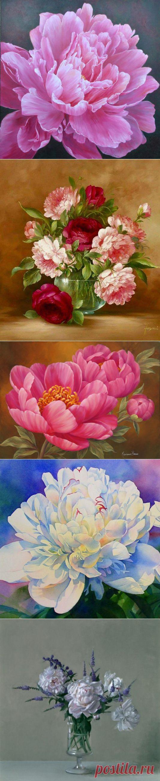 Пионы / Декупаж / Картинки для декупажа