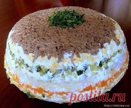 Салат с печенью Королевский