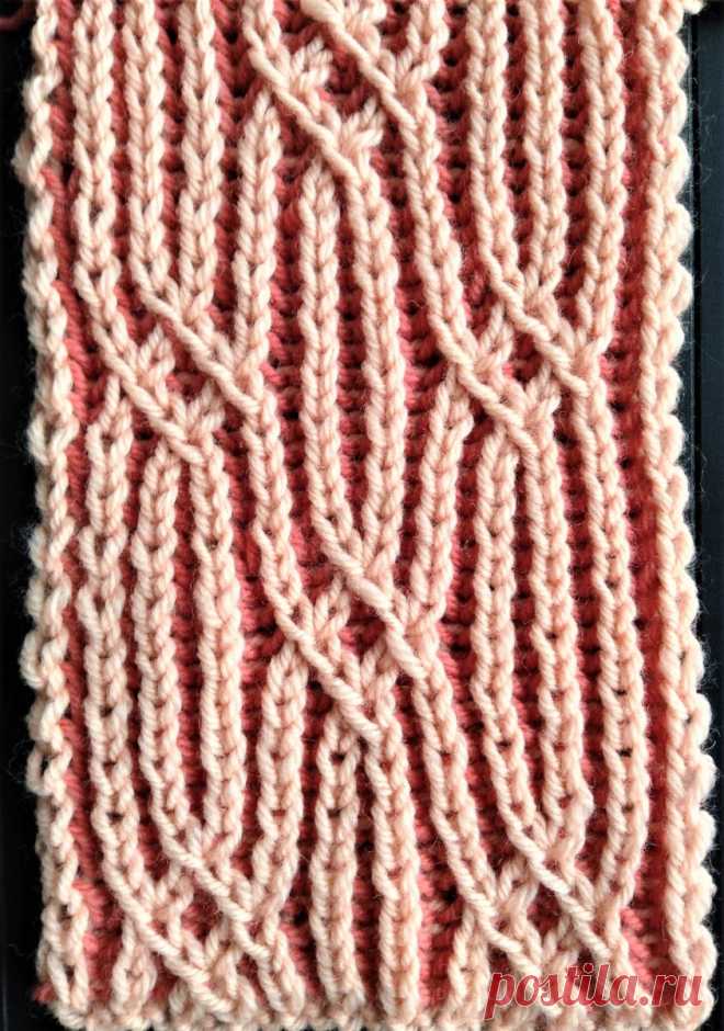 Узор «ромбы» в технике бриошь | SIBKNITTING | Яндекс Дзен