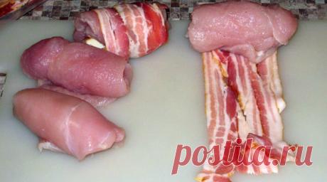 Рулетики из филе курицы с копченым сыром - Перчинка хозяюшка